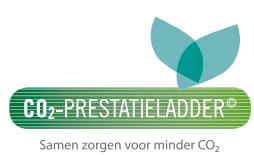 CO₂-prestatieladder Sinds november 2016 is Van Huizen Groenvoorziening gecertificeerd voor hoogste niveau van de CO₂-prestatieladder, trede 5!