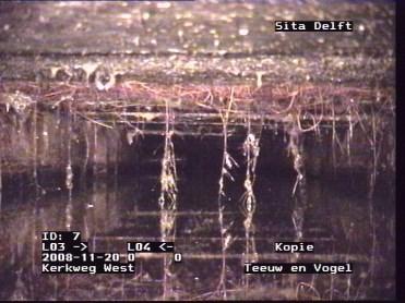 Lekriolering Het lekriool kan niet worden drooggezet voor visuele inspectie op reguliere wijze. Dit komt door de continue toestroom van grondwater.