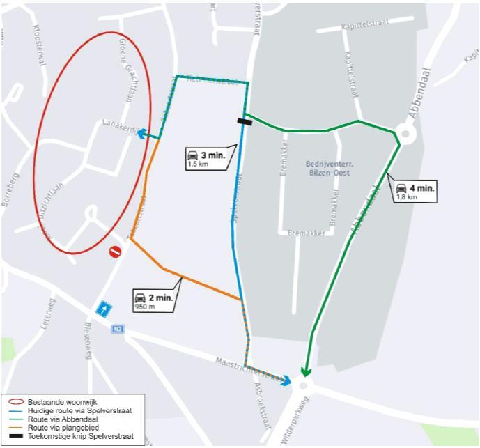 8. Milieueffecten Mbiliteitstets Wnwijk Tabaart ntsluit via nieuwe verbinding en niet via mleidingsweg (krtere rute) Kencijfers vr wnen: bijkmende verkeersgeneratie van 34 verplaatsingen s chtends en