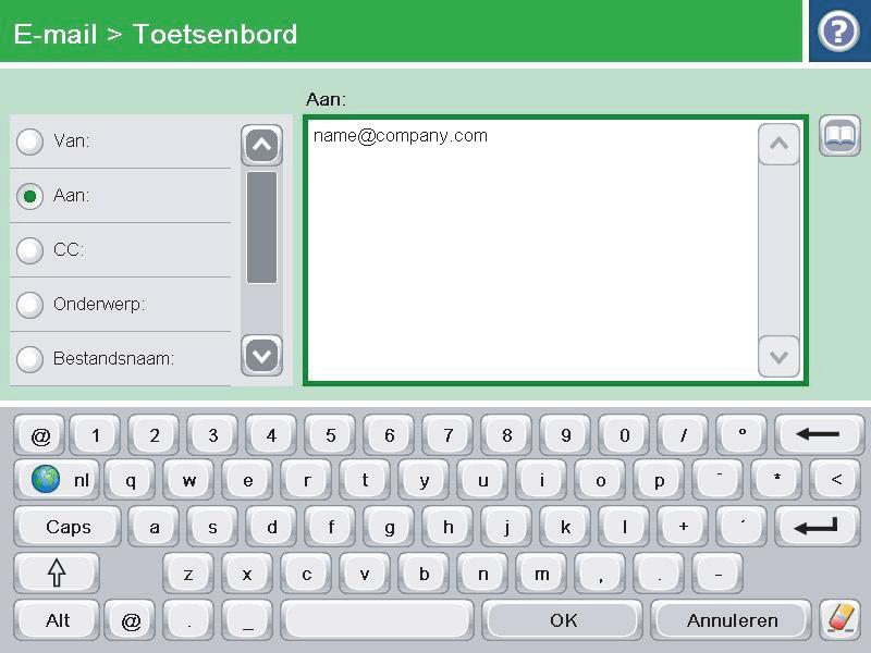 4. Voer het e-mailadres in.