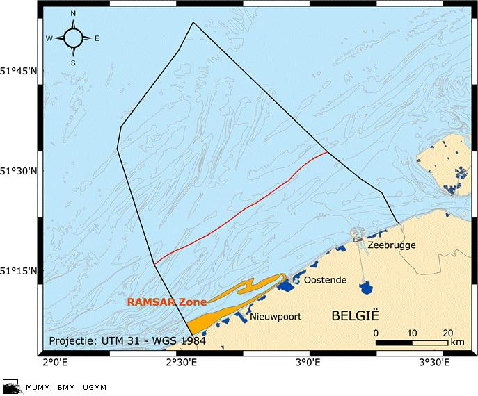de Noordzee (2006) Ramsar-gebied Vlaamse Banken (1984) Figuur 43.