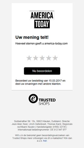 Automatisch beoordelingen verzamelen De klantbeoordelingen van Trusted Shops zijn een effectieve, complete oplossing voor het verzamelen en beheren van echte beoordelingen natuurlijk niet alleen via