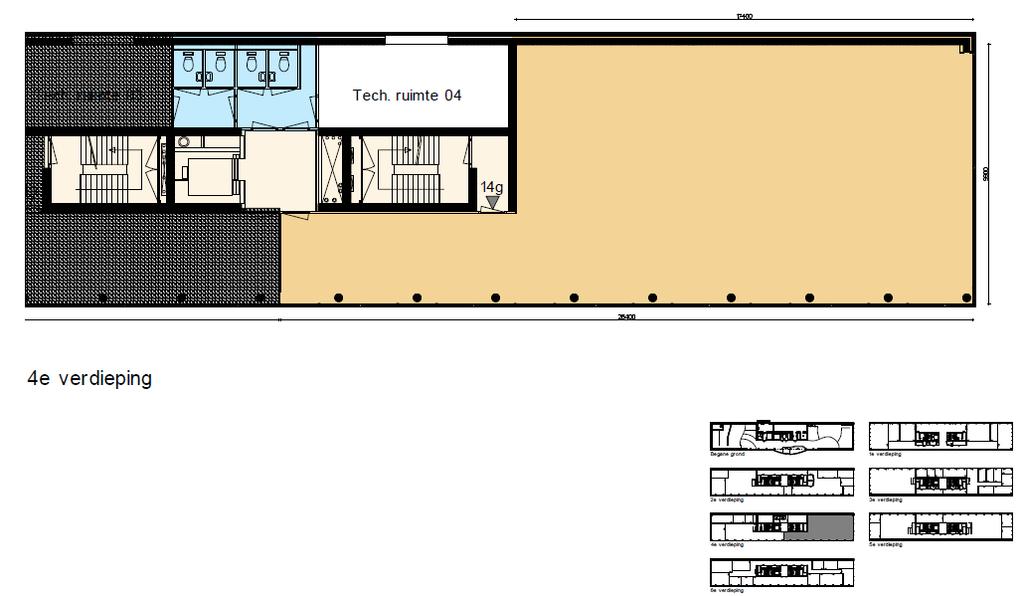 Plattegrond 4 e