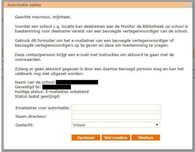 Bijlage 3 - Stappenplan autorisatie de Monitor de Bibliotheek op school Autorisatie voor deelname aan de Monitor de Bibliotheek op school Voor het onderzoek binnen de Monitor de Bibliotheek op school