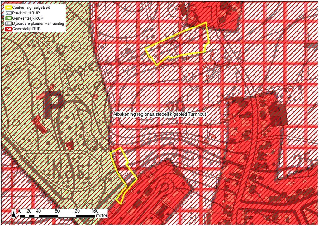 woonproject. Het meest zuidelijke deelgebied grenst aan de de linkeroever van de Visbeek aan groengebied op het gewestplan.