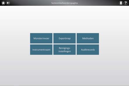 5.B. Instellingen van de gebruikersinterface (vervolg) Zelftest Afbeelding 18. Scherm Over Maxwell CSC. Instrument- en softwarespecifieke informatie wordt weergegeven op het scherm Over Maxwell CSC.