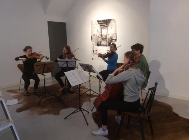Als Quartet in Residence aan het Utrechts Conservatorium speelde het kwartet in meester-gezel bezetting het vijfde strijkkwartet van Willem Pijper en het onvoltooide