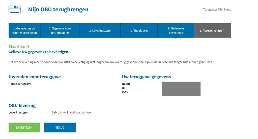 De kosten van uw lokaal postkantoor worden in alle gevallen