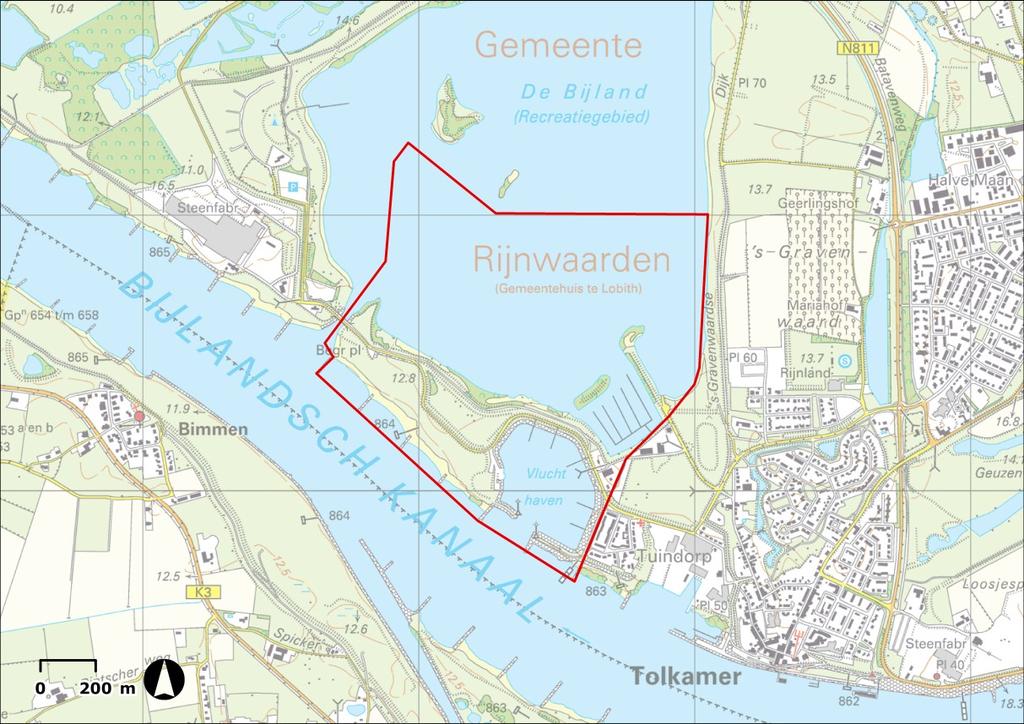 graslanden, plassen en rivierduinen; mede ontstaan door de delfstoffenwinning. De uiterwaard speelt een belangrijke rol bij het afvoeren van rivierwater naar zee.