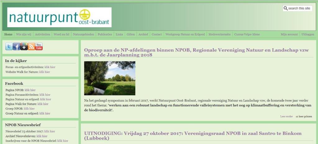 Landschap Website NPOB