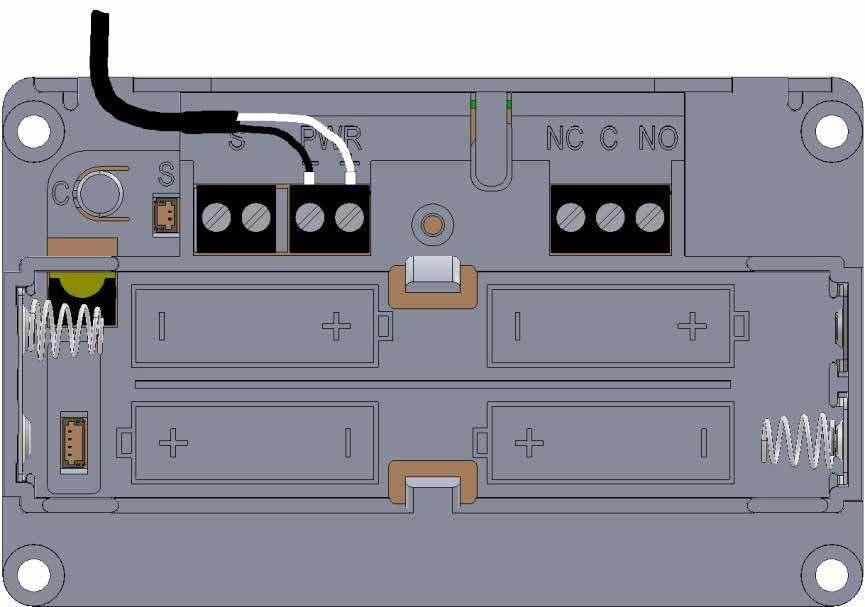 INSTALLATIEHANDLEIDING MONTAGE Voor de montage van de deurcontroller zijn onder de kap vier montagegaten aangebracht. Monteer de deurcontroller met minimaal 2 schroeven op een vlakke ondergrond.