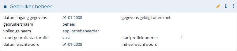 Naast het bovenstaande scherm, zijn de volgende schermnamen aangepast: Schermnaam (oud) Systeem: B.bv.bst. Systeem: B.bv.rol Systeem: B.bv.loc. Systeem: B.bv.menu Systeem: B.bv.org. Systeem: B.bv.rel Systeem: B.