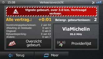 verkeerssituatie op uw route.