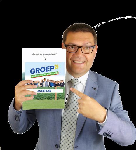 Uw kandidaat-burgemeester Kristof Pillaert Lijsttrekker GROEP 21 Hooglede - Gits bestuurt GROEP 21 wil onze gemeente op een