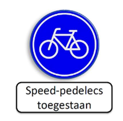 De wegbeheerder kan in afwijking van de wet middels een verkeersbesluit de speed pedelec op bepaalde fietspaden als dat voor de gewone fietser een verantwoorde en