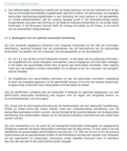 3. Belgisch beleid bestuurlijke aanpak (4) KIV 2016 13 - VVSG -