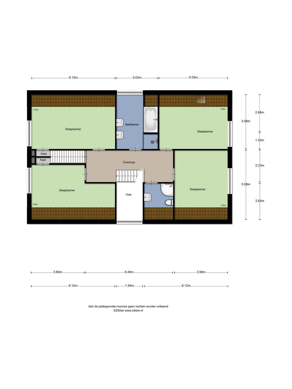 Plattegrond 1 e Verdieping