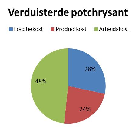 Kostenstructuur potchrysant (5 ha, 100%)