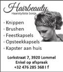 TE HUUR: app. Centrum Lommel 2e verd., liv., kkn., 1 slpk., badkamer, berging, wasplaats, gerenoveerd. 630 /maand. Tel.: 0498/20 99 26. TE HUUR: ingericht kapsalon Lommel Heeserbergen.