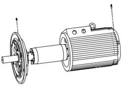 Onderhoud geïntegreerde pomp (optie met pomppakket) Onderhoud van de waterpomp LET OP! De hijsogen van de motor kunnen alleen het gewicht van de motor dragen.