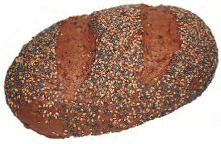 Dit brood heeft de vorm van een baksteen. Bak het ontdooide brood gedurende 13-15 minuten af in een voorverwarmde oven op 220ºC.