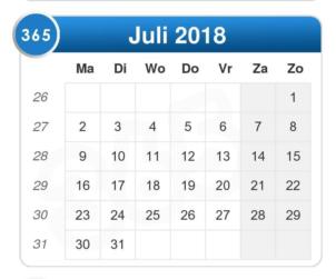 Vrije dagen volgend schooljaar Voor het schooljaar 2018 2019 gelden de volgende data voor de schoolvakanties: Herfstvakantie: zaterdag 20 oktober t/m zondag 28 oktober 2018 Kerstvakantie: zaterdag 22