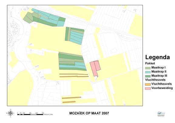 Figuur 7 - Overzicht van aanvullende maatregelen in het kader van Mozaïek op Maat. De creme gekleurde vlakken zijn de vaste 6-jarige beheerseenheden voor PSAN.