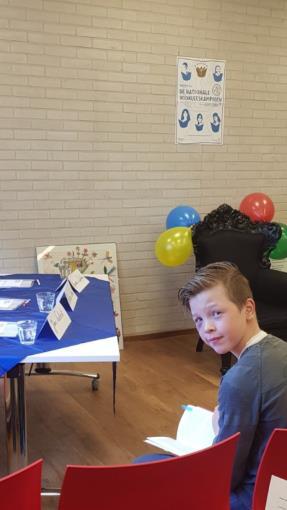 Voorleeswedstrijd Armijn van Oudenhoven uit groep 8 heeft onze school op zaterdag 17 februari vertegenwoordigd bij de Nationale Voorleeswedstrijd in de