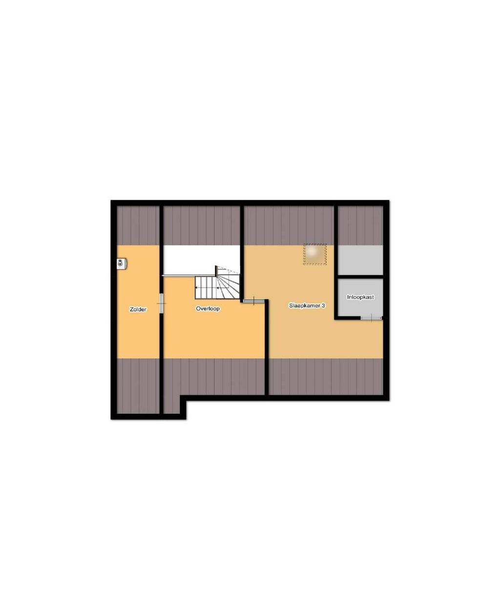 Plattegrond (verdieping) Borgerweg 1 te Gasselte,