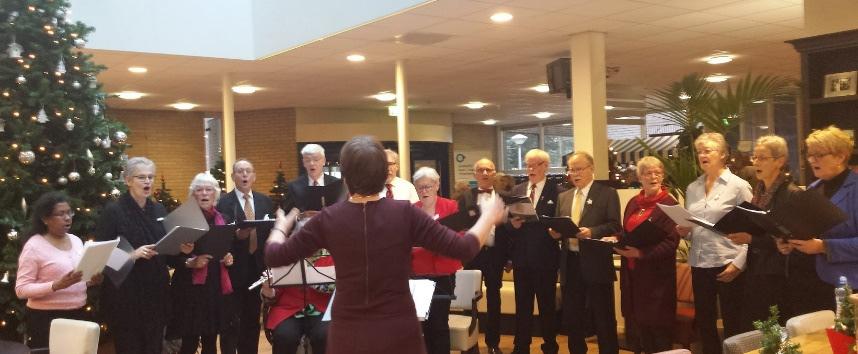 ONDER DE AANDACHT Heel Schothorst zingt Samen met wijkbewoners en onder leiding van een dirigent lekker zingen.