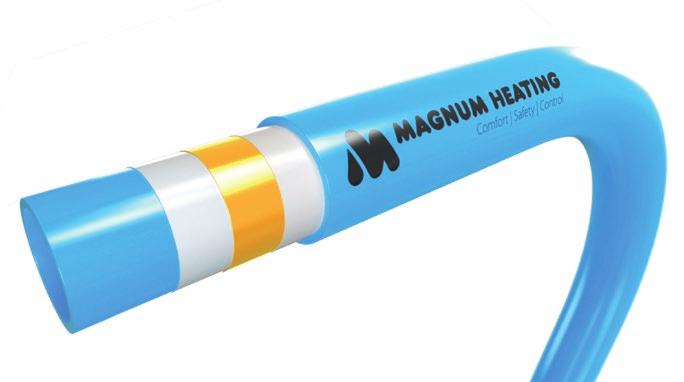 MAGNUM Tube vloerverwarmingsbuis De MAGNUM Tube vloerverwarmingsbuis is vervaardigd van een PE-RT type I en staat voor Polyethylene Raised Temperature.