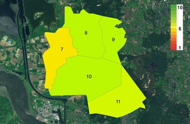 64 Aanbod en kwaliteit van medische voorzieningen De medische voorzieningen worden door de bewoners van Woensdrecht gemiddeld gewaa r- deerd met een 6,9.