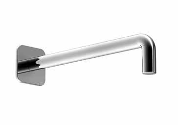 DOUCHEARMEN - WAND ½ Douchearm - ronde rozet Ø 60mm Lengte 300mm 86028027 RVS geborsteld 86938027 Mat wit 86298027 Mat zwart 86138027 86958027 Matt Gun Metal 86P58027 Matt British Gold