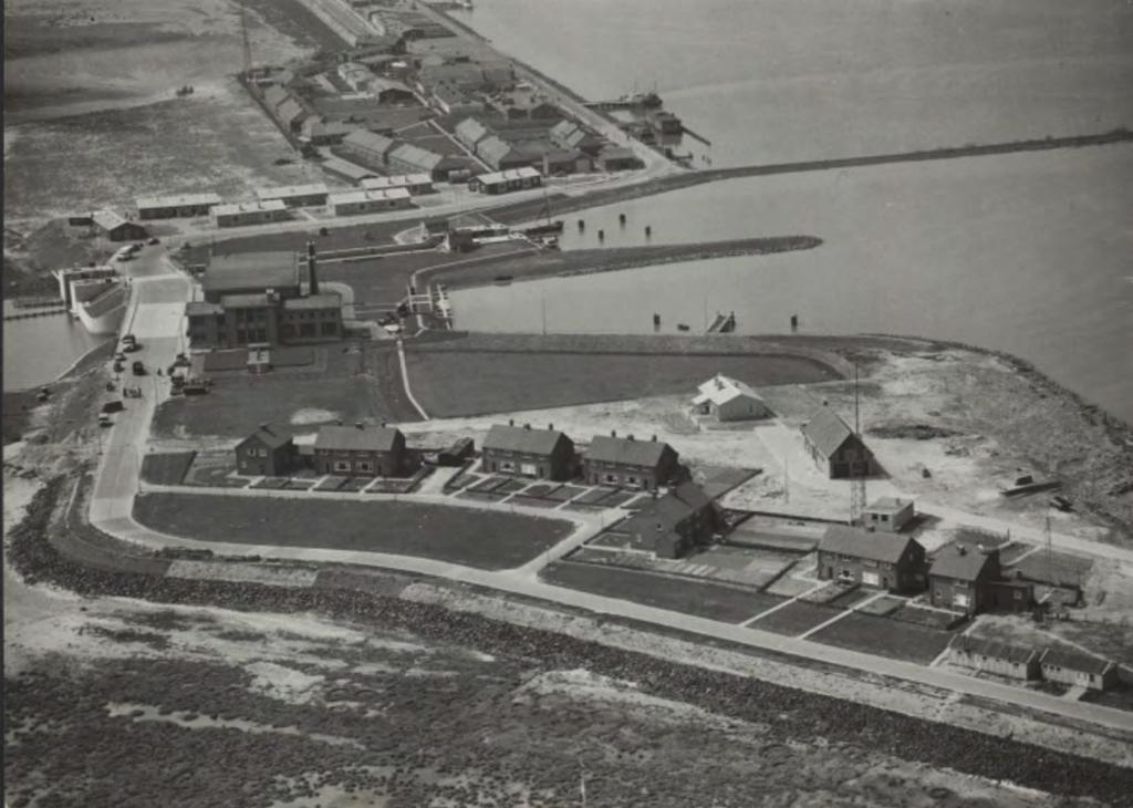 Het werkeiland nadat de polder