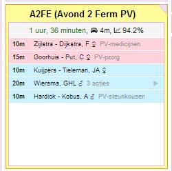 Daarna klik je op een dienst waarmee je van plaats wilt ruilen en is de volgorde aangepast.