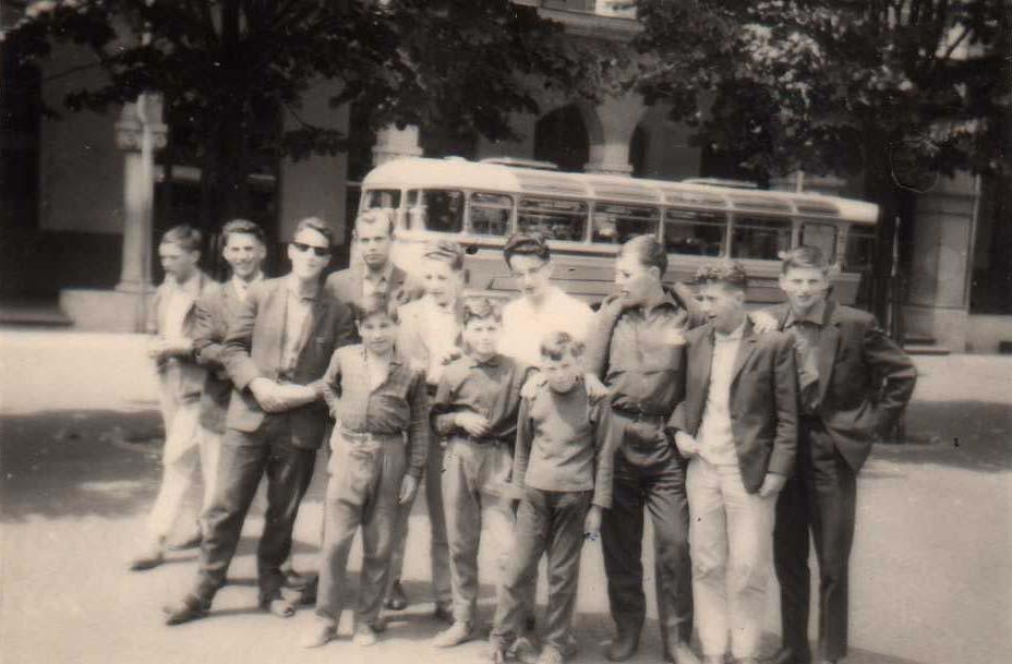 Vakantie na Schooljaar 1961-62: Italiëreis, Turijn Marc De Dapper, Michaël Matthys, Paul de