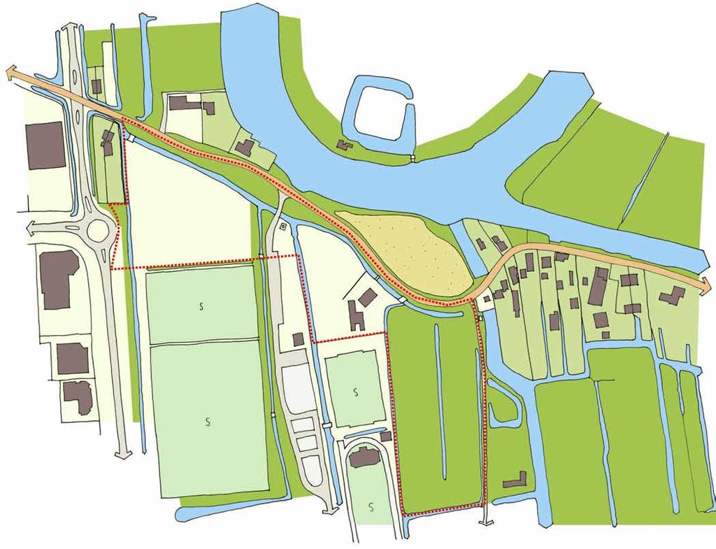 1. inleiding en context 3. Voor een aantal kavels aan de zuidzijde van het lint Vinkenpolderweg ter hoogte van sportpark Souburgh worden momenteel initiatieven genomen tot ontwikkeling.