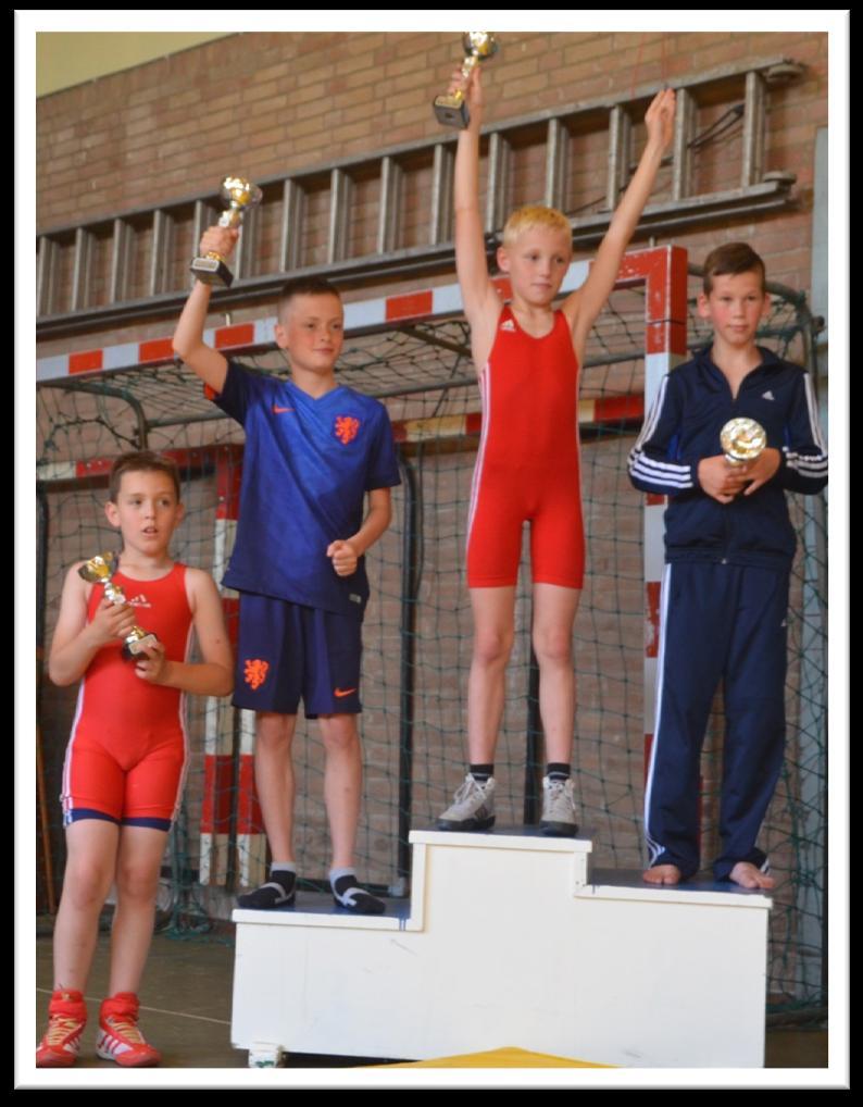 Jongens tot 40 kg 1 e Plaats Jesper van Helden 2 e