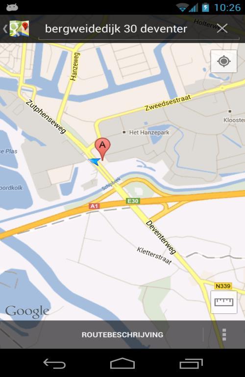 Google Maps met locatie