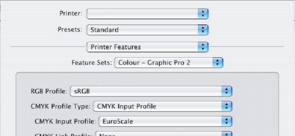 mengsel van CMYK-toners, in plaats van alleen K-toner (zwart). 8. Selecteer [Kleur - Graphic Pro 2] in het menu [Functiesets] (7). 7 8 9 9.