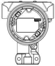 Afbeelding 3. Drukpoort aan lage kant druktransmitter A A. Drukpoort aan lage kant (ref. atmosferische druk) 3.