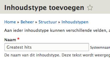 2. In onderstaande afbeelding zie je het veld Band.