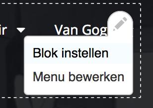 5. Zorg voor een menulink 'Contact' in het hoofdmenu 5. Zorg ervoor dat het kaartje groot genoeg is en dat overbodige labels verborgen worden (Weergave van het inhoudstype Artikel) 6.