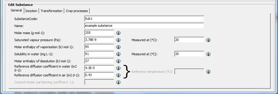 3 Create or edit substances 3.1 Creating a substance Creating and copying substances can be done by using the action buttons on the right side of the main window (see Section 2.2.3).