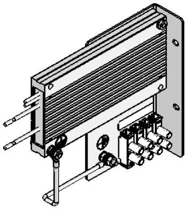 Unidrive M00 Beschikbare remweerstanden Montagebeugel type V2 Part nummer 654-090-00 Achterbouw montagebeugel voor DBR weerstanden bouwgroote 2