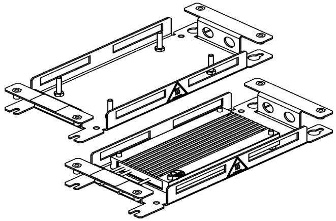 Deze montagebeugels kunnen ook in combinatie met een extern EMC filter toegepast worden.