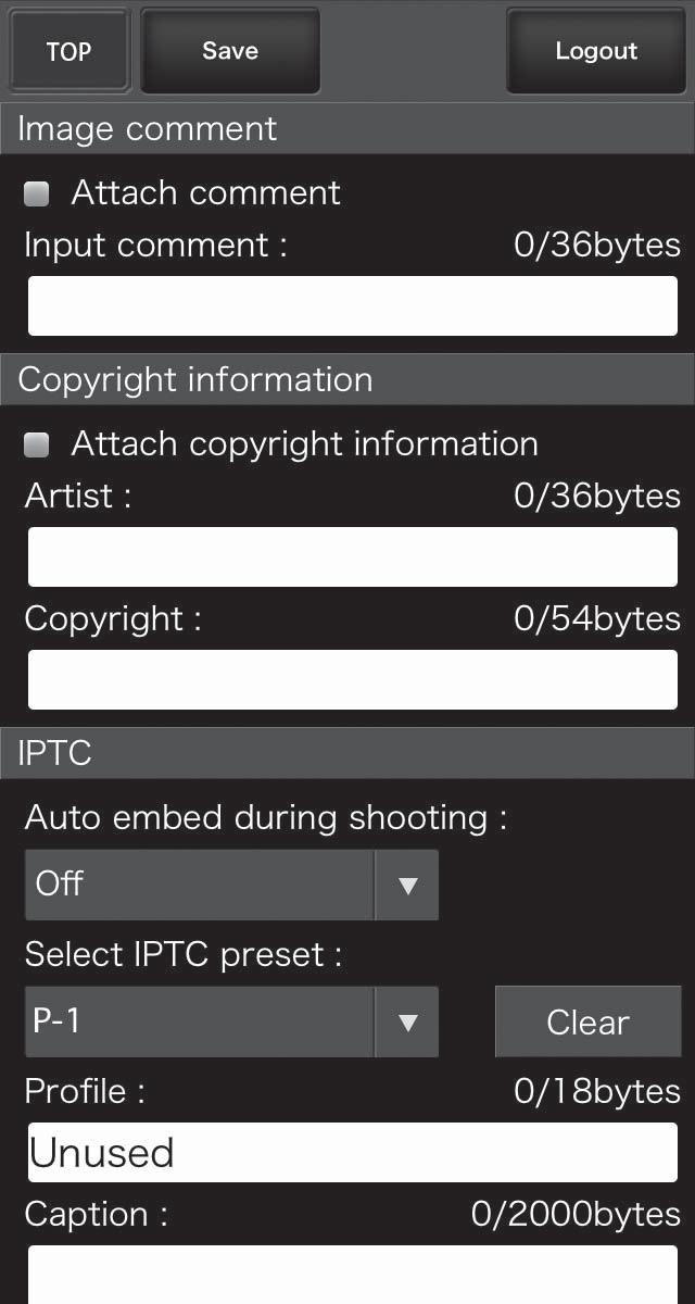 Het tekstbewerkingsvenster Het tekstbewerkingsvenster dat wordt gebruikt om beeldcommentaren en copyright- en IPTC-informatie opgeslagen op de camera te bewerken, is toegankelijk door Edit text