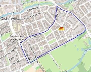 Blok 16 Levenskerk e.o. Dit gebied tussen Gemullehoekenweg, Wolvensteeg, Koningsvaren en Scheepersdijk grenst direct aan het buitengebied.