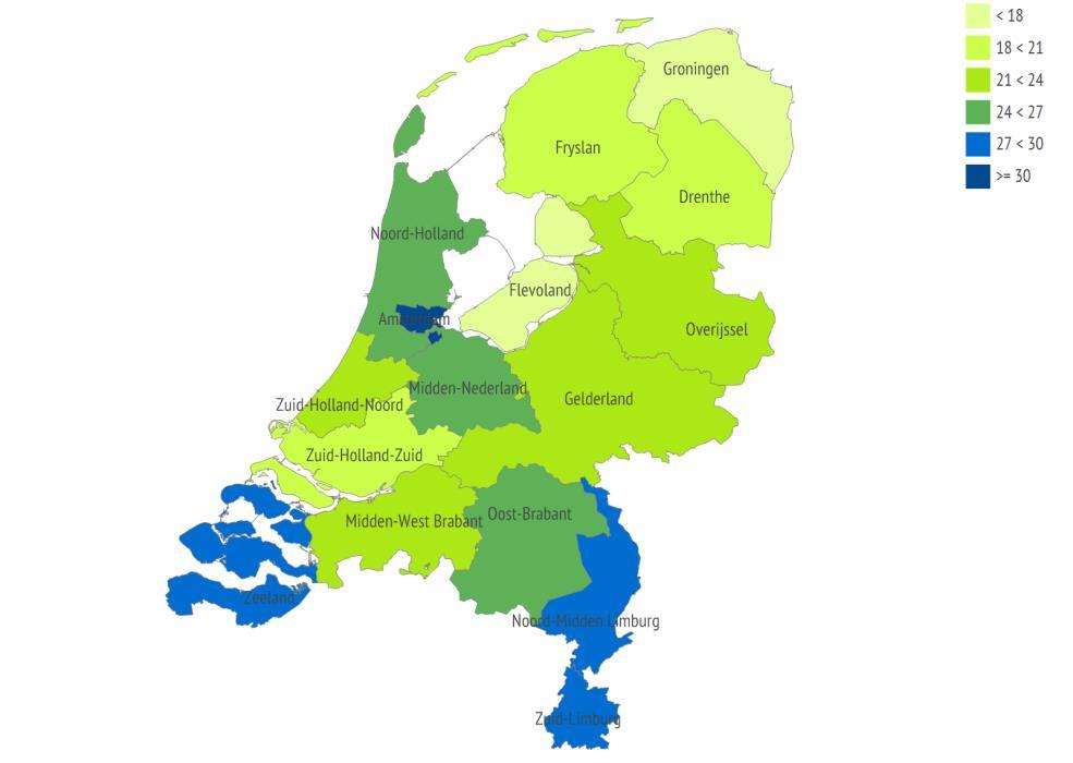 Amsterdam valt wat dit betreft op: de toename van het aantal fte s en werkzame personen is