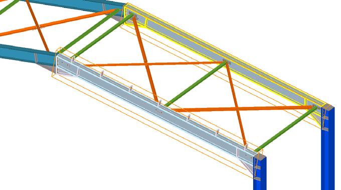 Voorbeeld U hebt op een dakligger een groot aantal gordinglippen gemodelleerd met systeemcomponent Gordinglip (1011) en Array van